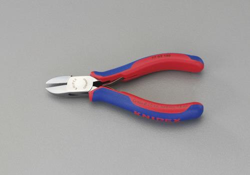 KNIPEX（ｸﾆﾍﾟｯｸｽ） 130mm 精密用ニッパー(ｸﾞﾘｯﾌﾟ付) 7702130