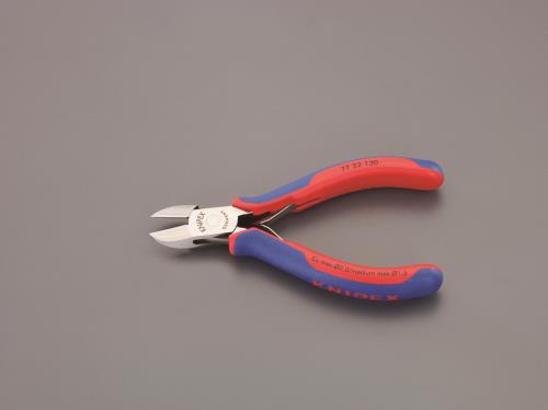 KNIPEX（ｸﾆﾍﾟｯｸｽ） 130mm 精密用ニッパー(ﾊﾞﾈ･ｸﾞﾘｯﾌﾟ付) 7722130