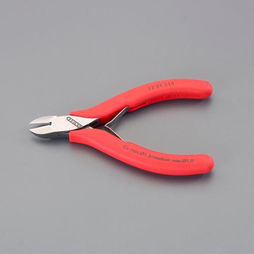 KNIPEX（ｸﾆﾍﾟｯｸｽ） 115mm 精密用ニッパー(ﾊﾞﾈ付) 7721115N