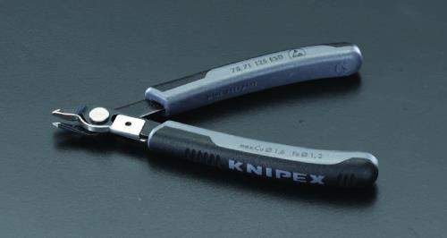 KNIPEX（ｸﾆﾍﾟｯｸｽ） 125mm 精密用ニッパー(ESDｸﾞﾘｯﾌﾟ/ﾎｰﾙﾄﾞ付) 7871125ESD