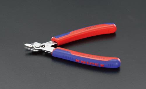 KNIPEX（ｸﾆﾍﾟｯｸｽ） 125mm 精密用ニッパー(ｸﾞﾘｯﾌﾟ付/INOX) 7803125