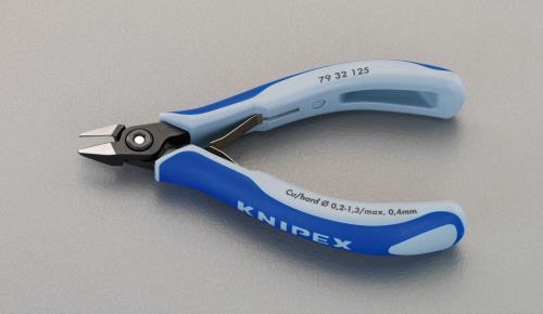 KNIPEX（ｸﾆﾍﾟｯｸｽ） 125mm 精密用ニッパー(ｸﾞﾘｯﾌﾟ･ﾊﾞﾈ付) 7932125