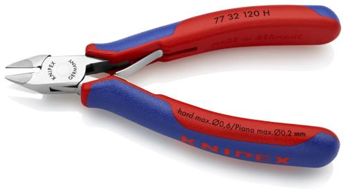 KNIPEX（ｸﾆﾍﾟｯｸｽ） 120mm 精密用ニッパー(超硬刃付) 7732120H