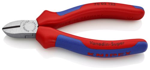 KNIPEX（ｸﾆﾍﾟｯｸｽ） 125mm 電工ニッパー(ｸﾞﾘｯﾌﾟ付) 7002125