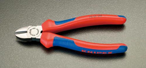 KNIPEX（ｸﾆﾍﾟｯｸｽ） 160mm 電工ニッパー(ｸﾞﾘｯﾌﾟ付) 7002160