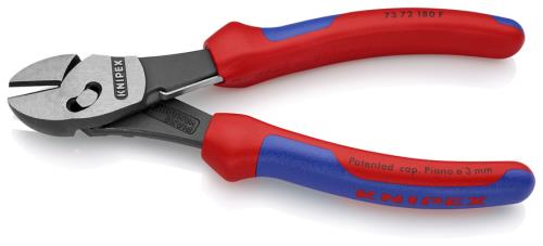 KNIPEX（ｸﾆﾍﾟｯｸｽ） 180mm 強力型ニッパー(ｸﾞﾘｯﾌﾟ･ﾊﾞﾈ付) 7372180F