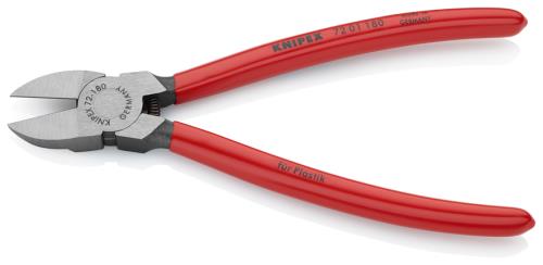 KNIPEX（ｸﾆﾍﾟｯｸｽ） 180mm ニッパー･プラスティック用 7201180