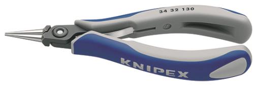 KNIPEX（ｸﾆﾍﾟｯｸｽ） 130mm 精密用プライヤー(ｸﾞﾘｯﾌﾟ付/丸) 3432130