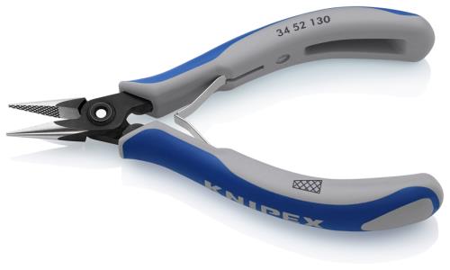 KNIPEX（ｸﾆﾍﾟｯｸｽ） 135mm 精密用プライヤー(ｸﾞﾘｯﾌﾟ付/半丸) 3452130