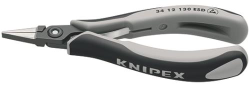 KNIPEX（ｸﾆﾍﾟｯｸｽ） 135mm 精密用プライヤー(ESD/平) 3412130ESD