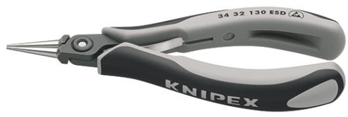 KNIPEX（ｸﾆﾍﾟｯｸｽ） 135mm 精密用プライヤー(ESD/丸) 3432130ESD