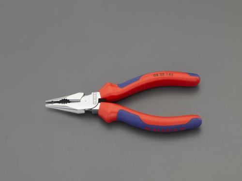 KNIPEX（ｸﾆﾍﾟｯｸｽ） 145mm ニードルノーズペンチ(ﾒｯｷ) 0825145