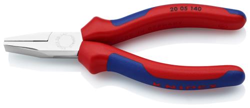 KNIPEX（ｸﾆﾍﾟｯｸｽ） 140mm ﾌﾗｯﾄﾉｰｽﾞﾌﾟﾗｲﾔｰ(ｸﾞﾘｯﾌﾟ付/ﾒｯｷ) 2005140