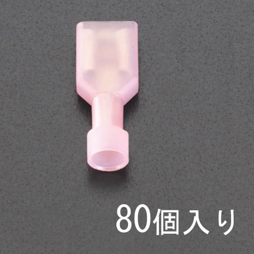 ESCO（エスコ） 1.25  [差込形]絶縁接続子(雌/80個) EA538MJ-21