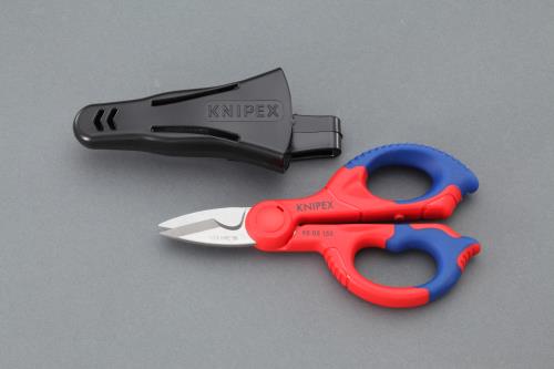 KNIPEX（ｸﾆﾍﾟｯｸｽ） 155mm はさみ・電工用(ｽﾃﾝﾚｽ製/ｹｰｽ付) 9505155SB