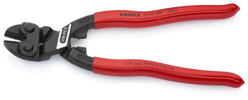 KNIPEX（ｸﾆﾍﾟｯｸｽ） 200mm 強力型ミニクリッパー(20ﾟ角度付) 7141200