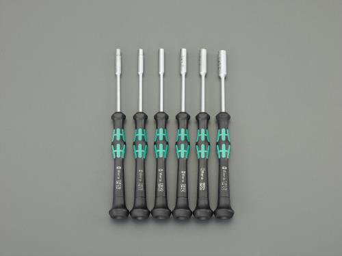 Wera（ヴェラ） 3.2-5.5mm/６本組 [Nut]ﾄﾞﾗｲﾊﾞｰ(精密用) EA550MG-100