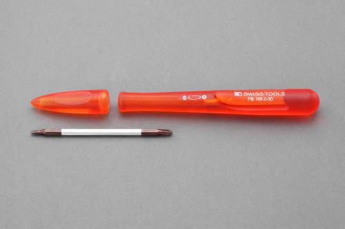 PB SWISS TOOLS（ピービースイスツールズ） #00 精密ドライバー(差替式/+ -) PB168.00Red