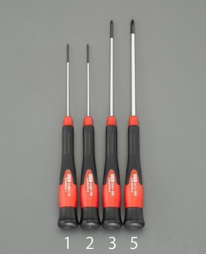 ESCO（エスコ） #00x 75mm [＋]ドライバー(精密用) EA552FB-2