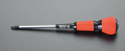 ESCO（エスコ） #2x150mm [+]ドライバー(ﾊﾟﾜｰｸﾞﾘｯﾌﾟ貫通柄) EA557AK-2L