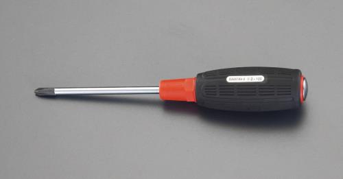ESCO（エスコ） #1x100mm [+]ドライバー(貫通柄) EA557AV-1L