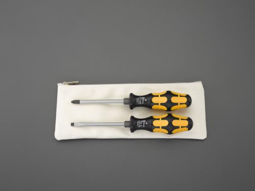 Wera（ヴェラ） ２本組 [+ -]ドライバー (貫通柄/手元六角) EA560E-20