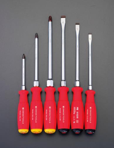 PB SWISS TOOLS（ピービースイスツールズ） ６本組 [+ -]ドライバー(手元六角) EA560PF