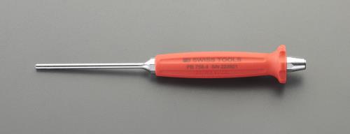 PB SWISS TOOLS（ピービースイスツールズ） 6.0x205mm 平行ピンポンチ(ｸﾞﾘｯﾌﾟ付) PB758.6