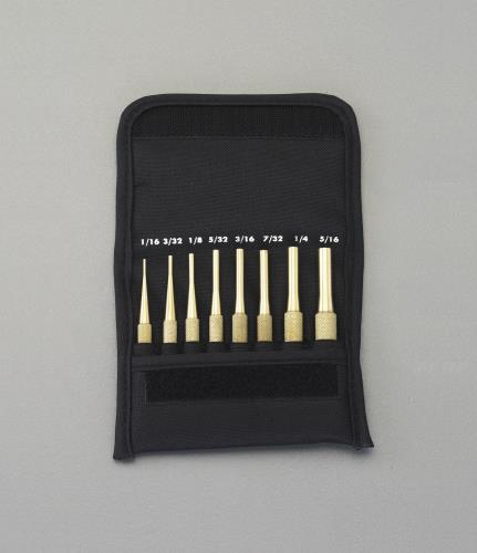 ESCO（エスコ） 1.5〜8.0mm/８本組 ﾄﾞﾗｲﾌﾞﾋﾟﾝﾎﾟﾝﾁ(真鍮製) EA572CG