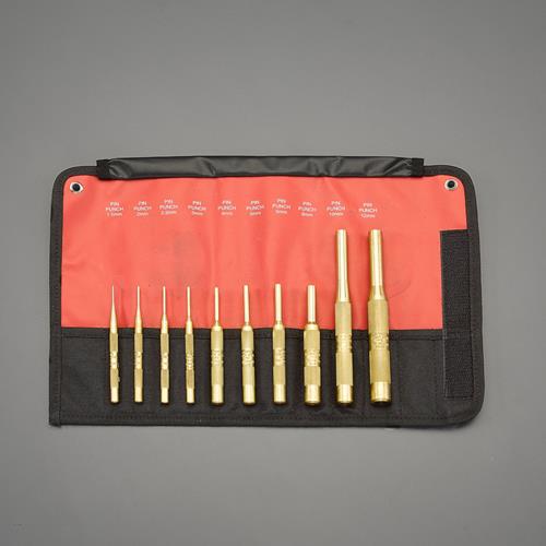 ESCO（エスコ） 10本組 ピンポンチ(真鍮製) EA572MJ