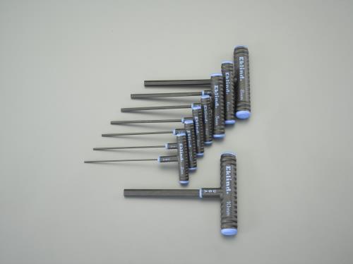 ESCO（エスコ） 2-10mm/150mm/８本組 [Hexagon]Ｔ型レンチ EA573BM-1