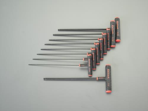 ESCO（エスコ） 5/64”-1/4”/９本組[Ball-Hexagon]Ｔ型ﾚﾝﾁ EA573BR-100