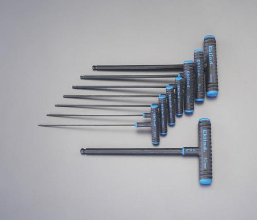 ESCO（エスコ） 2-10mm/230mm８本組 [Ball Hexagon]Ｔ型ﾚﾝﾁ EA573BR