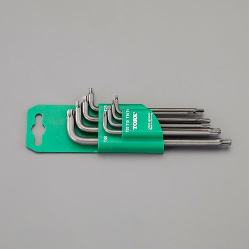 ESCO（エスコ） T9-T40/８本組 [Ball Torx]キーレンチ EA573GT-80