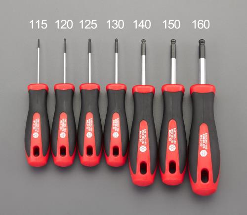 ESCO（エスコ） 3.0 x 50mm [Ball-Hexagon]ドライバー EA573KC-130