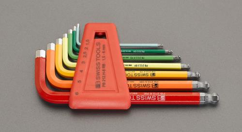 PB SWISS TOOLS（ピービースイスツールズ） ７本組 [Ball Hexagon]六角棒レンチ PB212.H-6