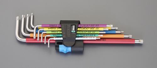 Wera（ヴェラ） T8-T40/９本組 [Torx]ｷｰﾚﾝﾁ(ﾎｰﾙﾄﾞ･ｽﾃﾝﾚｽ製) 022689