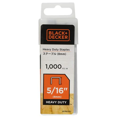 BLACK+DECKER（ﾌﾞﾗｯｸ・ｱﾝﾄﾞ・ﾃﾞｯｶｰ） [EA575AL用]  8mm ステープル(1000本) BDTRA705T