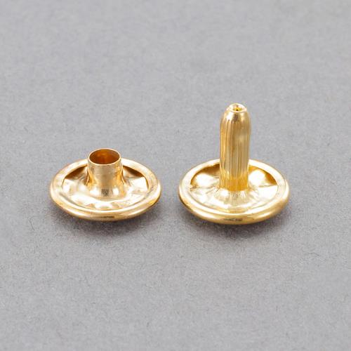 ESCO（エスコ） 13mm 特大カシメピン(真鍮ﾒｯｷ/20組) EA576MR-63