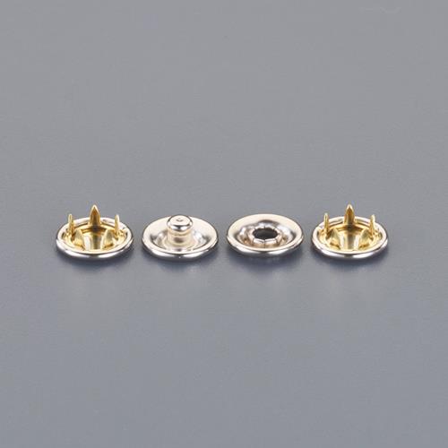 ESCO（エスコ） 12mm スナップ(ｼﾞｰﾝｽﾞ調/真鍮/8組) EA576MZ-21