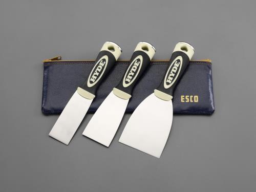 ESCO（エスコ） ３本組 ジョイントナイフセット(軟) EA579BD-1