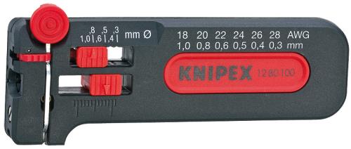 KNIPEX（ｸﾆﾍﾟｯｸｽ） 0.30- 1.0mm ワイヤーストリッパー 1280100SB