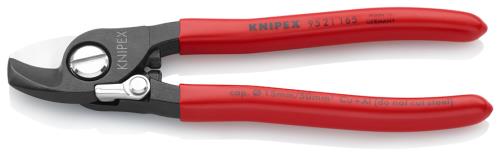 KNIPEX（ｸﾆﾍﾟｯｸｽ） φ15mm/165mm ケーブルカッタｰ(ｽﾌﾟﾘﾝｸﾞ付) 9521165