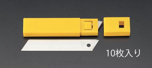 ESCO（エスコ） 100x18x0.5mm ｶｯﾀｰﾅｲﾌ替刃･折れ線無(10枚) EA589CA-3