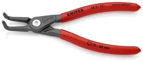 KNIPEX（ｸﾆﾍﾟｯｸｽ） 19 -60mm 穴用精密スナップリングﾌﾟﾗｲﾔｰ90ﾟ 4821J21