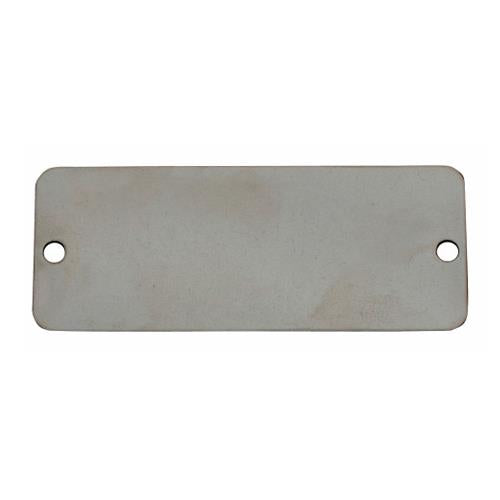 ESCO（エスコ） 25x76mm タグブランク(ｽﾃﾝﾚｽ 長四角/10枚) EA591HD-26