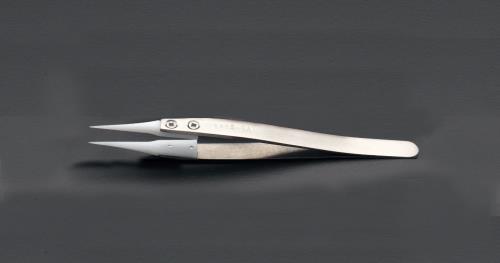 ESCO（エスコ） 120mm 精密用ピンセット(ﾃﾞﾙﾘﾝ/ｽﾃﾝﾚｽ製) EA595AP-15