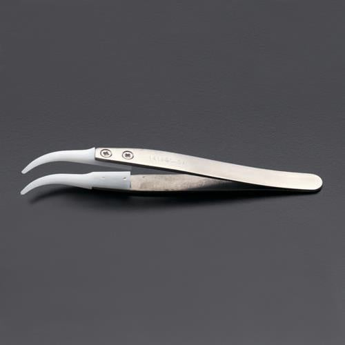 ESCO（エスコ） 110mm 精密用ピンセット(ﾃﾞﾙﾘﾝ/ｽﾃﾝﾚｽ製) EA595AP-20