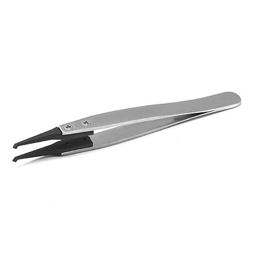 ESCO（エスコ） 105mm 精密用ピンセット(ｽﾃﾝﾚｽ製 ESD) EA595AR-10