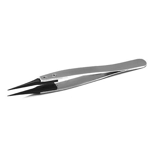 ESCO（エスコ） 120mm 精密用ピンセット(ｽﾃﾝﾚｽ製 ESD) EA595AR-15